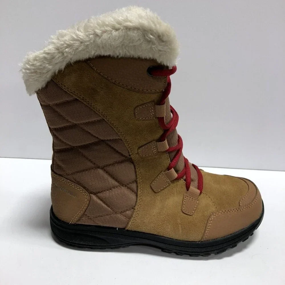Columbia Women's Ice Maiden II, Waterproof Winter Snow Boots Brown, Size 6 M